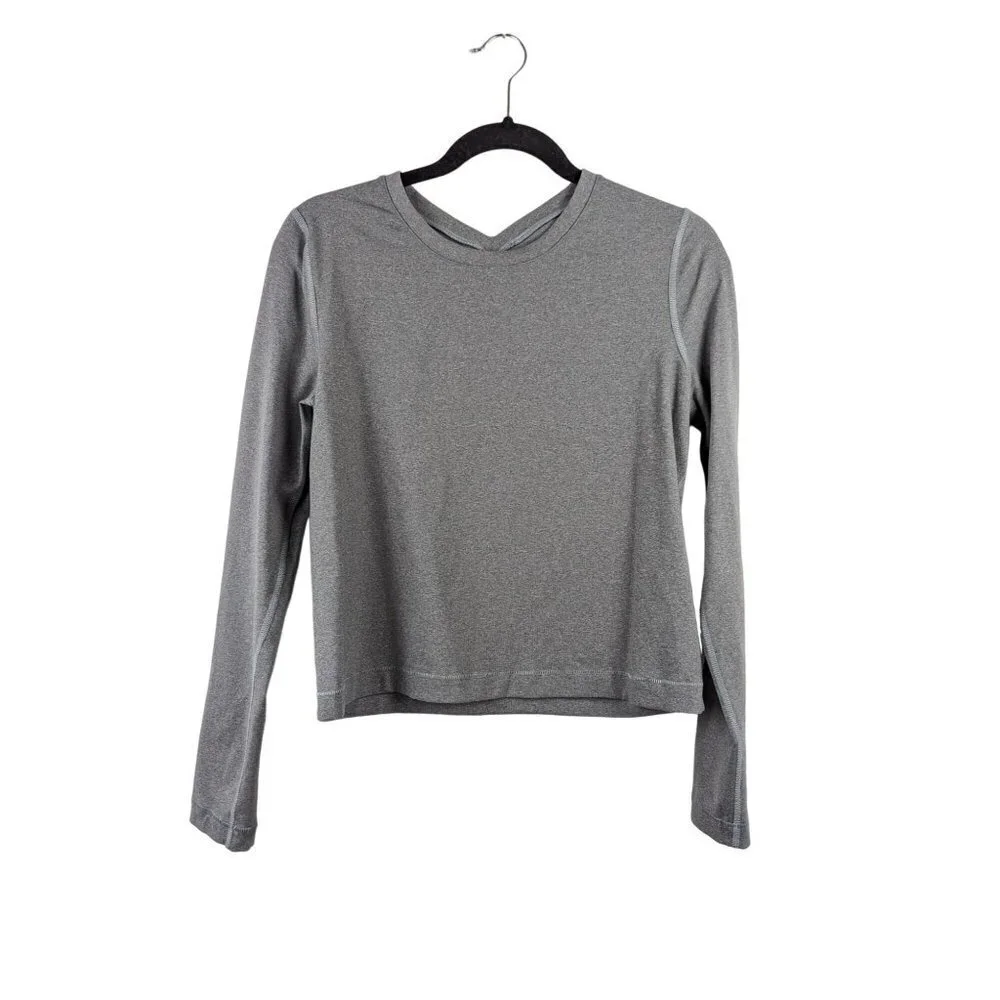 Lululemon Back Up Long Sleeve Est. Size 6 Heathered Slate